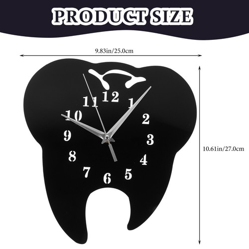 dental office Acrylic Battery Operated Wall Clock Decor Bedroom Wall Clock - Picture 11 of 12