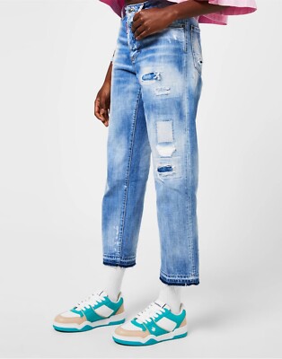 DSQUARED2 SPIKER LOGO SNEAKERS DAMEN SCHUHE MADE