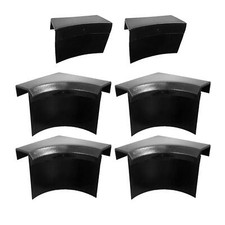 6Pcs/Set Pool Table Billiard Pocket Hole Black Rubber Liners 4 Corner 2 Side
