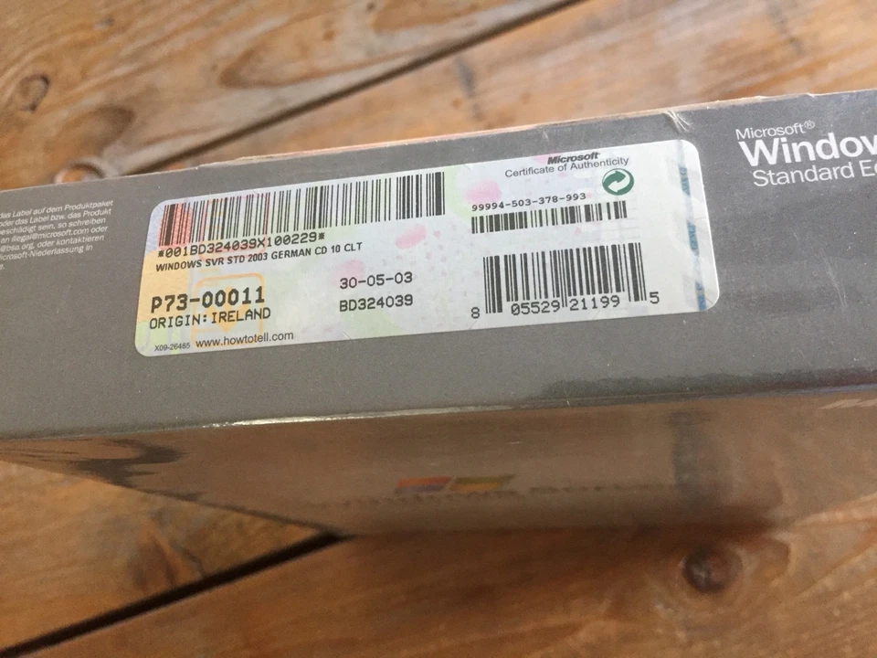 MS Windows Server 2003 Standard Edition, mit 10 Clients, Deutsch - Bild 3 von 3