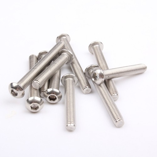 M3 X 4-35mm - 304 Stainless Steel Metric Button Head Socket Cap Screws ISO7380 - Picture 3 of 5