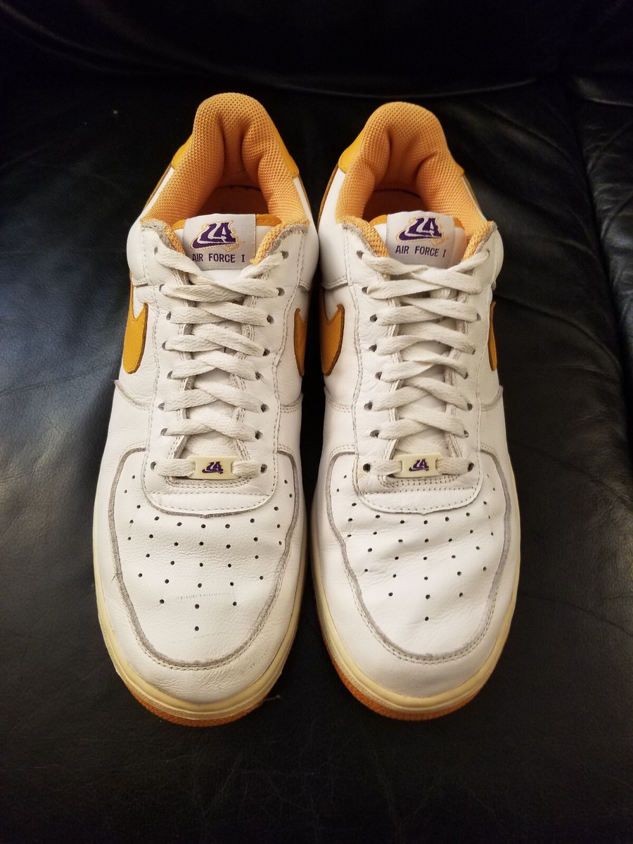 nike air force 1 low la los angeles lakers canyon gold 624040-173