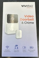 Vivitar Security Video Doorbell & Chime Kit WIFI White DB201 NOC - NEW SEALED