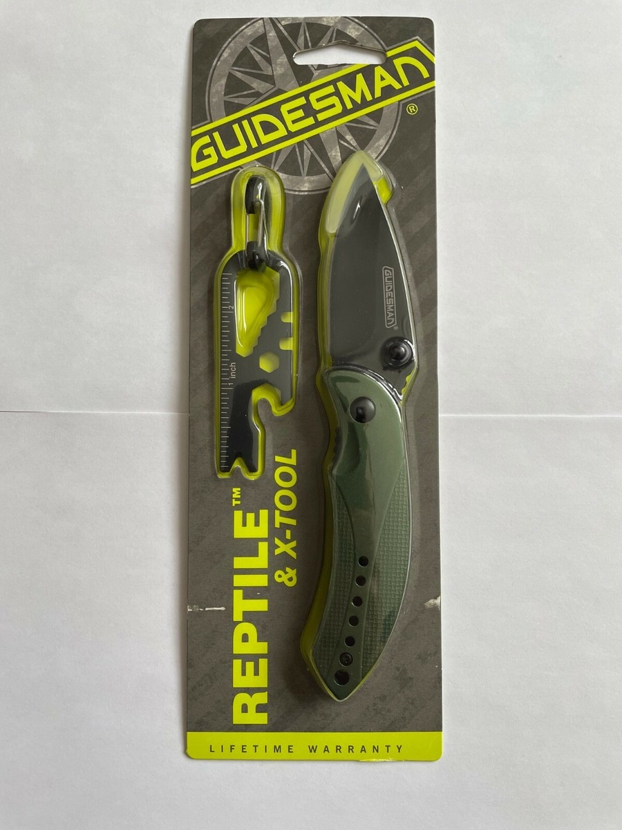Guidesman Reptile and X-tool Knife 8 in 1 Multi Tool Keychain