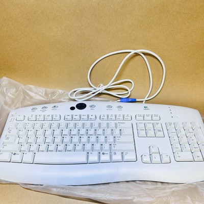 Logitech Access Keyboard (Y-SR34) White Excellent Condition!