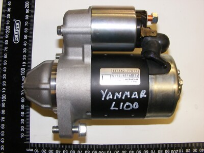 Yanmar / Hitachi L100 starter motor 114362-77011 S114-651A 12 volt