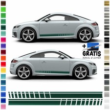 Auto Seiten-Streifen Aufkleber-Set, Dekor-Sticker kompatibel mit Audi TT