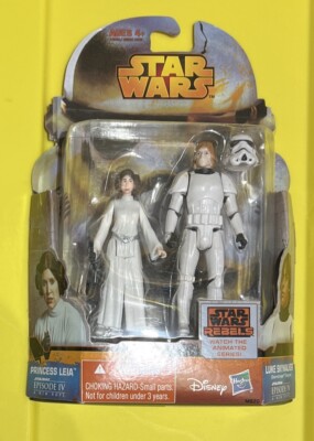 2014 Star Wars Rebels Mission Series 2 Pack Luke Skywalker & Princess Leia