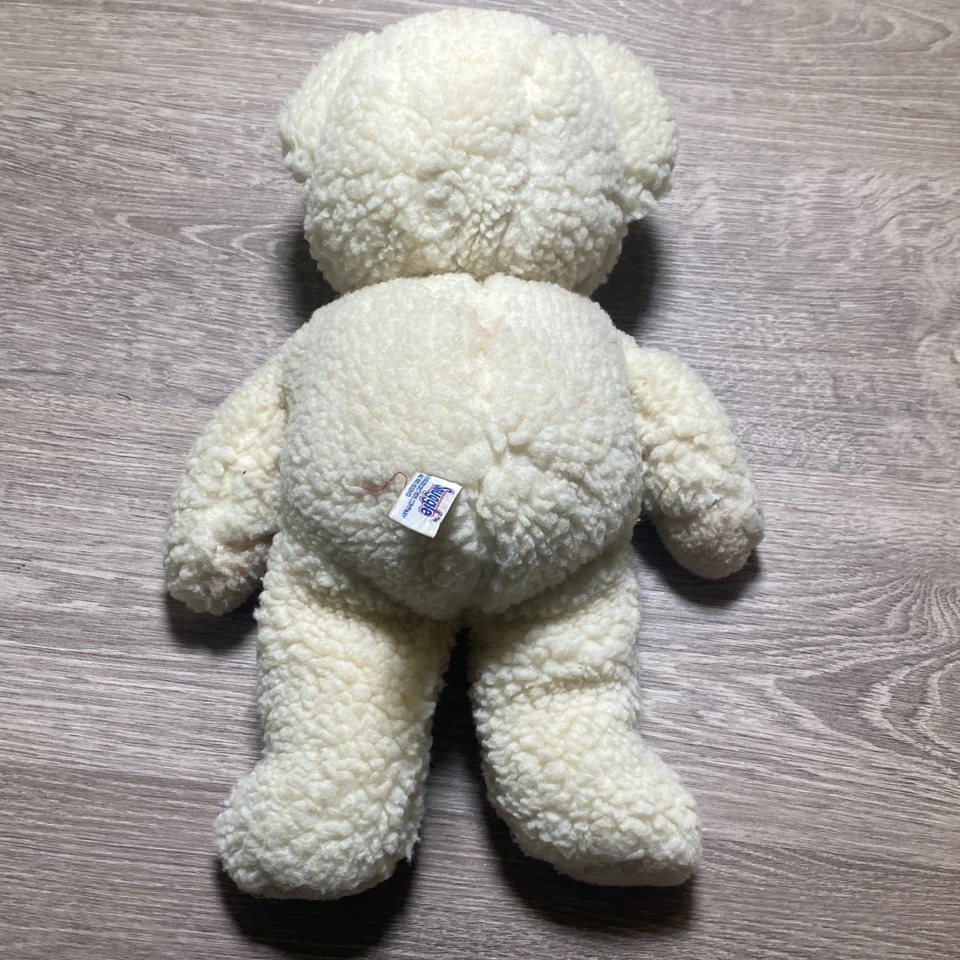 Peluche de colección 1986 16" Russ SNUGGLE BEAR con etiqueta para la oreja Foto 4 de 4