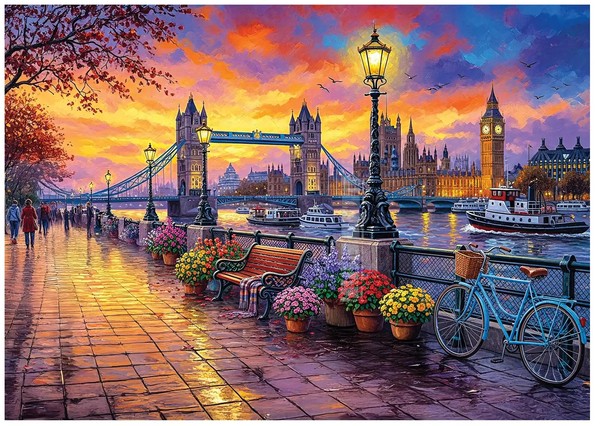 Puzzle (1500 T.) Die Tower Bridge (Perre) Neu/Ovp-image