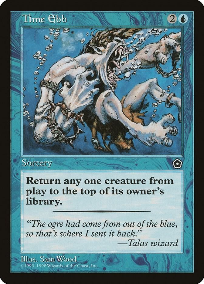 Time Ebb Common Portal Second Age Magic: The Gathering Lightly Played