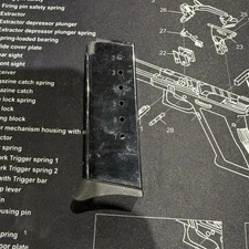 Mag KelTec PF9 Factory OEM 9mm 7 Round Magazine Blued Steel Clip Kel-Tec Marked!