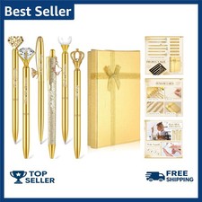 6 Pcs Fancy Pens for Women Crystal Diamond Pen for Journaling Pretty Glitter ...