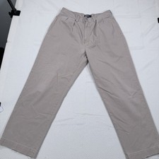 Polo Ralph Lauren Men s Khaki Pleated Chino Pants Vintage Classic Fit 36x32