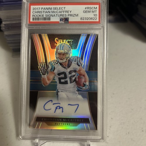 Christian McCaffrey #RS-CM — 2017 Panini Select Rookie Signatures Prizm football card
