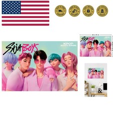 Netflix KPop Demon Hunters 2025 - Saja Boys Wall Poster, 34L" x 22.4W", Unfra...