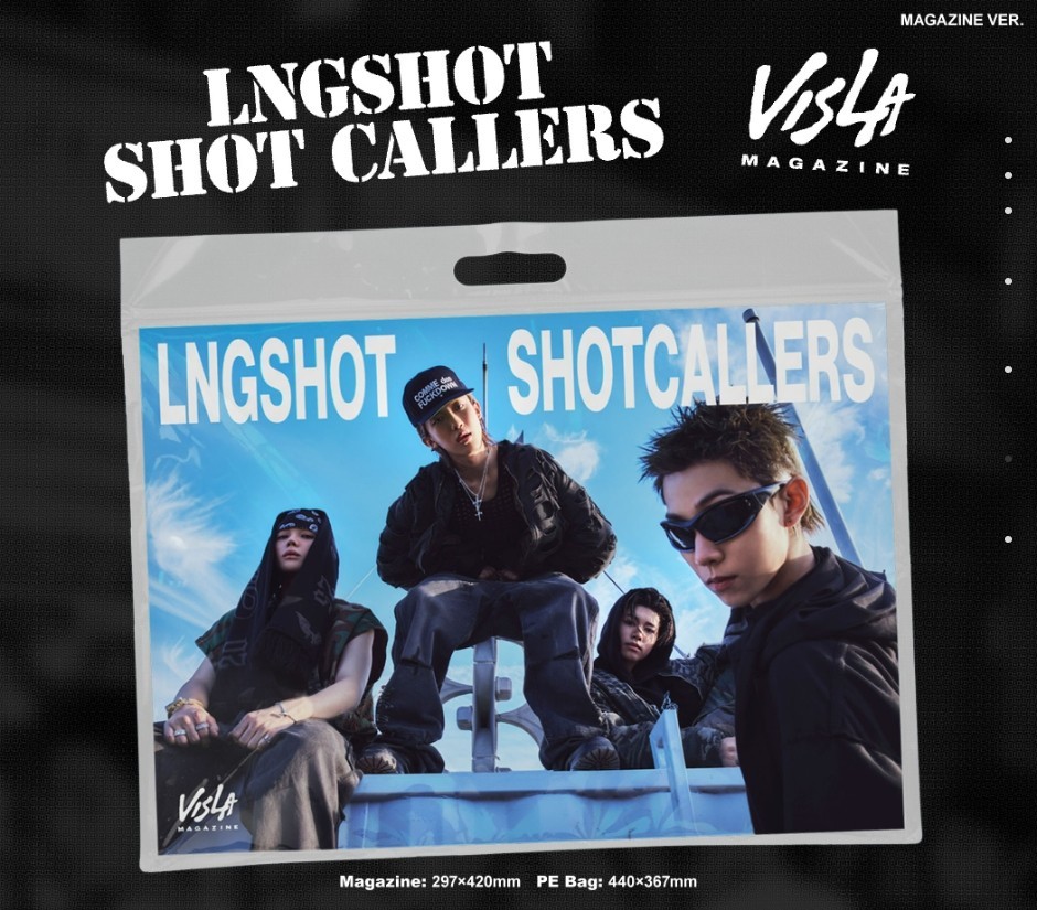 LNGSHOT [SHOT CALLERS] EP Album MAGAZINE Ver/CD-R+Photo, Sticker