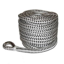 Ankerleine mit Edelstahl Kausche Polyester geflochten  Ankertau 10mm - 14mm