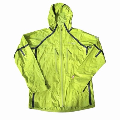 Columbia Titanium Men s Outdry Ex Featherweight Shell Hooded Jacket Sz S Green