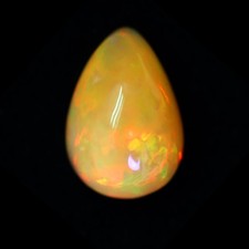 8.02ct Harlequin Pattern Mix Spectacular Color play Semi Black Welo Opal 16x11mm