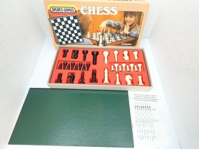 Spears Spiele komplettes Schachspiel Vintage