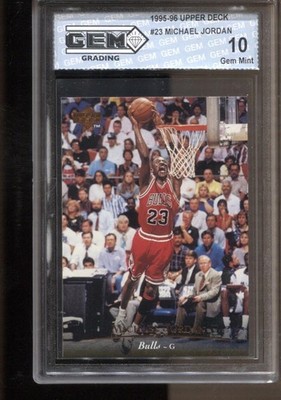 1995-96 Michael Jordan Upper Deck #23 Gem Mint 10 Chicago Bulls GOAT MVP HOF