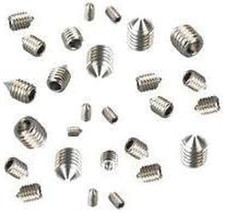 Grub Screws Metric Thread (Mixed 40 PACK) A2 Stainless Steel Cone Point 10 X M3,