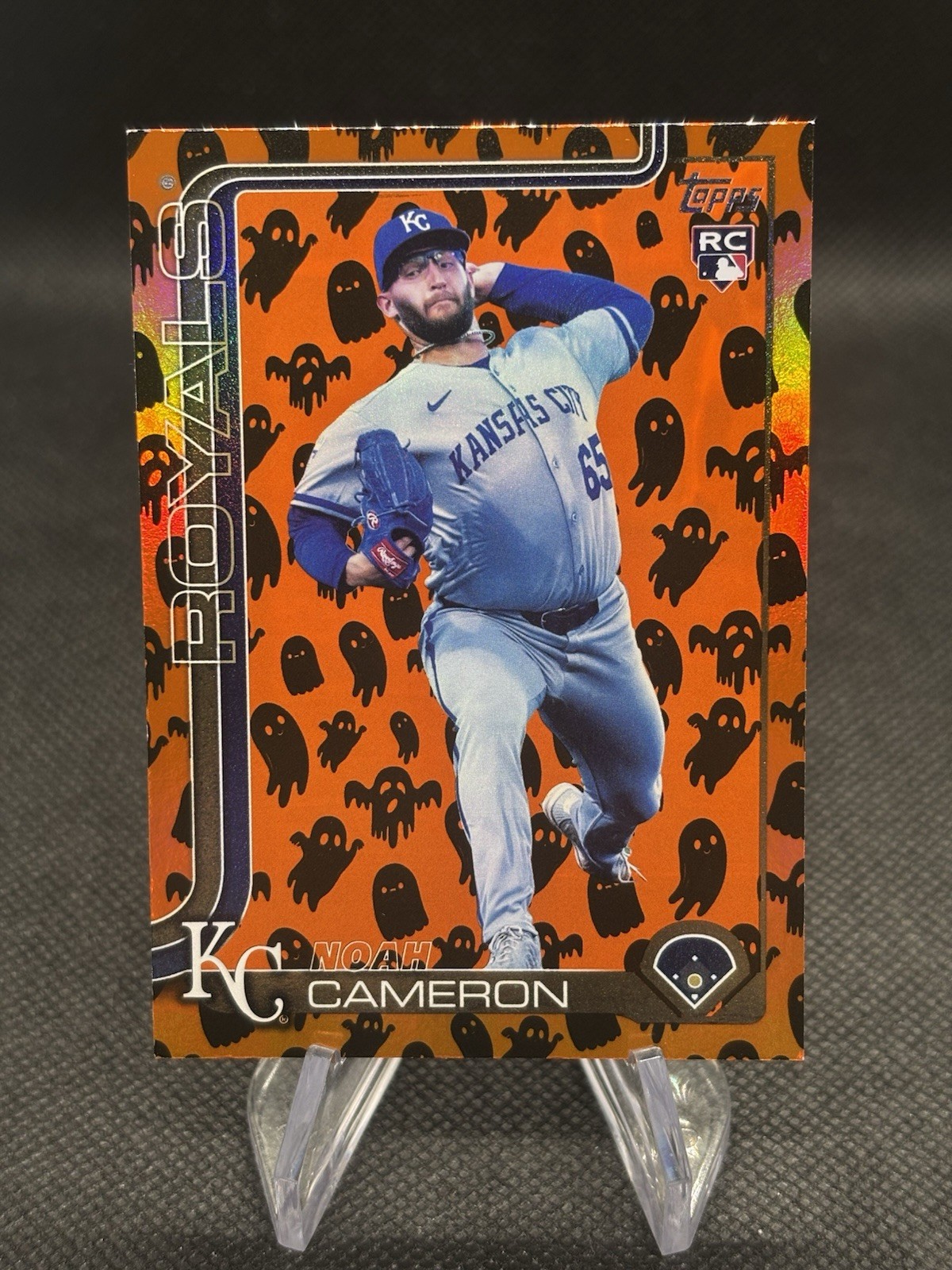 2025 Topps Update Series Noah Cameron Rookie Holiday Ghost Foil SP #US65