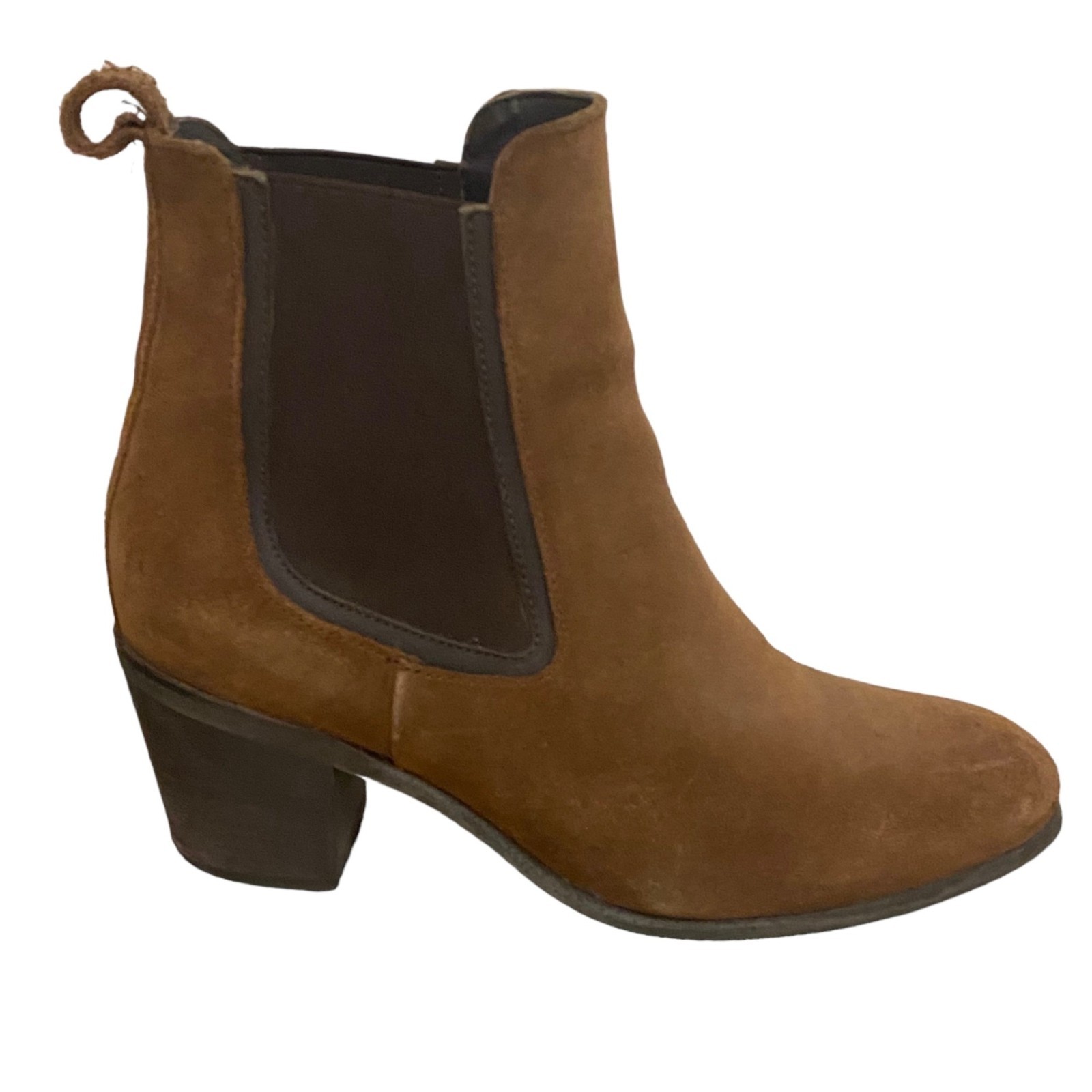 Thursday Boot Co Chelsea Brown Walnut Heeled Ankle Boots for Women