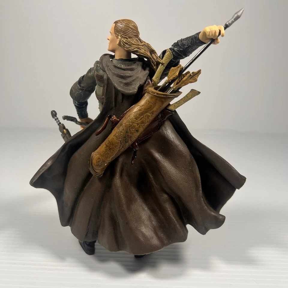 2002 Lord of the Rings Legolas Figure The Two Towers Helms Deep Toy Biz Original - image 3 of 4