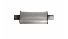Universal Car Muffler Centercenter 2.25 5x 3 Oval 18 Long Glass Packed
