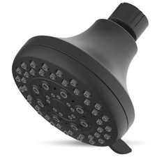 High Presssure Shower head, Premium Matte Black Bathroom Fixed Showerhead, 5 ...