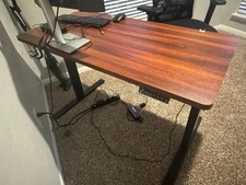 Electric Standing Desk, Adjustable Height, 55x24 Inches ，Home Office Desk