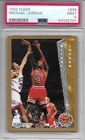 1992-93 FLEER LEQAGUE LEADERS MICHAEL JORDAN CARD #238 PSA 9 BULLS HOFER GREAT