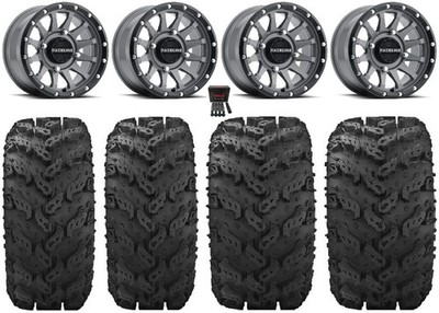 Raceline Trophy 14'' Grey Wheels 27'' Reptile Tires Can-Am Defender