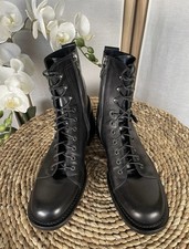 Stivali Alberto Guardiani in pelle nera made in Italy EU 42