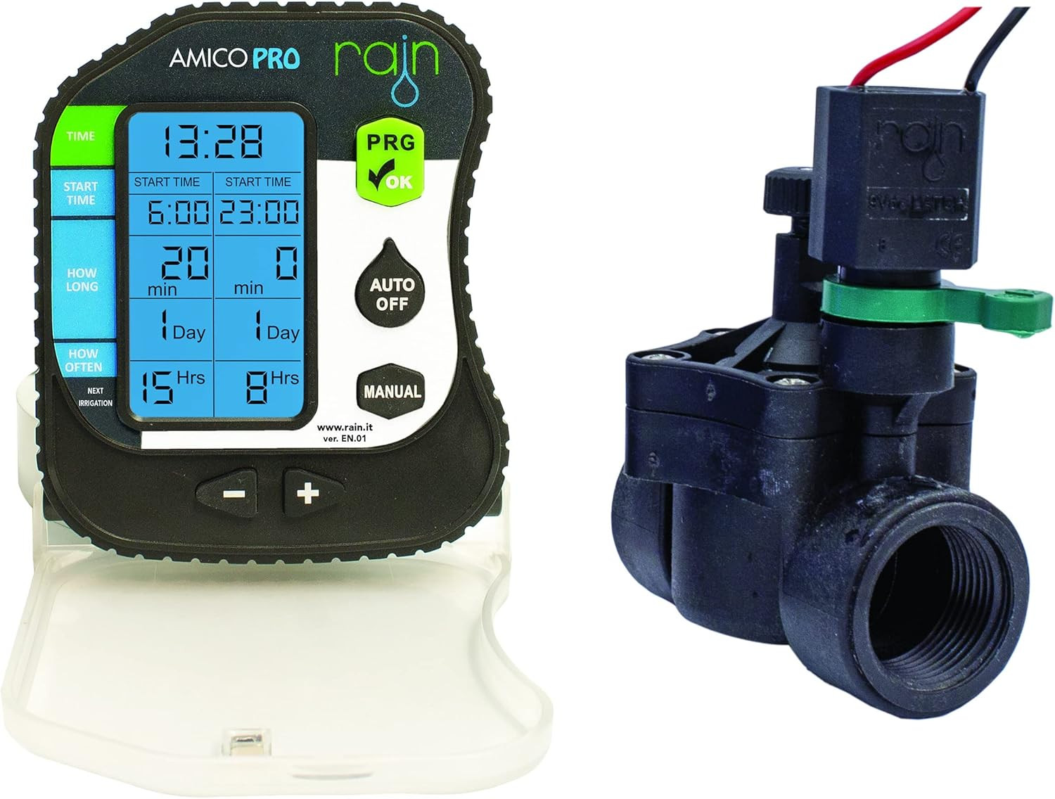 Rain Amico PRO Kit Irrigazione Automatica 9V 1 Zona IP68 Professionale