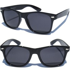 POLARIZED LENS SUNGLASSES Anti Glare Sunglasses Black Frame Classic Retro Style