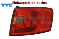 TYC 11-12165-00-9 Heckleuchte Rechts RüCklicht Hecklicht RüCkleuchte FüR VW
