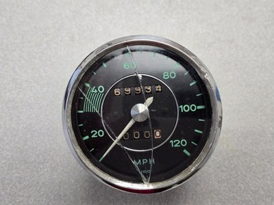WORKING ORIGINAL GENUINE VDO PORSCHE 356B 356C 356SC 120 MPH SPEEDOMETER 69934