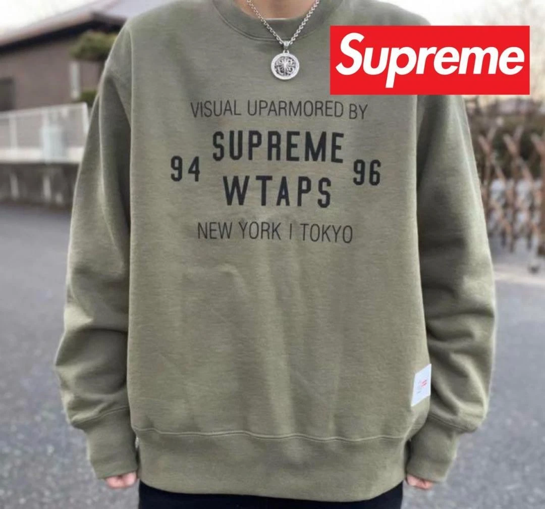 Sweat shirt Supreme Homme XL Difficile à Trouver Article Épuisé Suprem Wtaps Collaboration