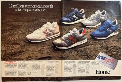 Etonic Running Shoe ad               12 million runners can now fit into five...