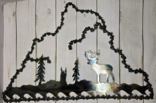 Chainsaw Blade/ Sheet Metal Wall Art Of Deer/ Buck In Forrest 22