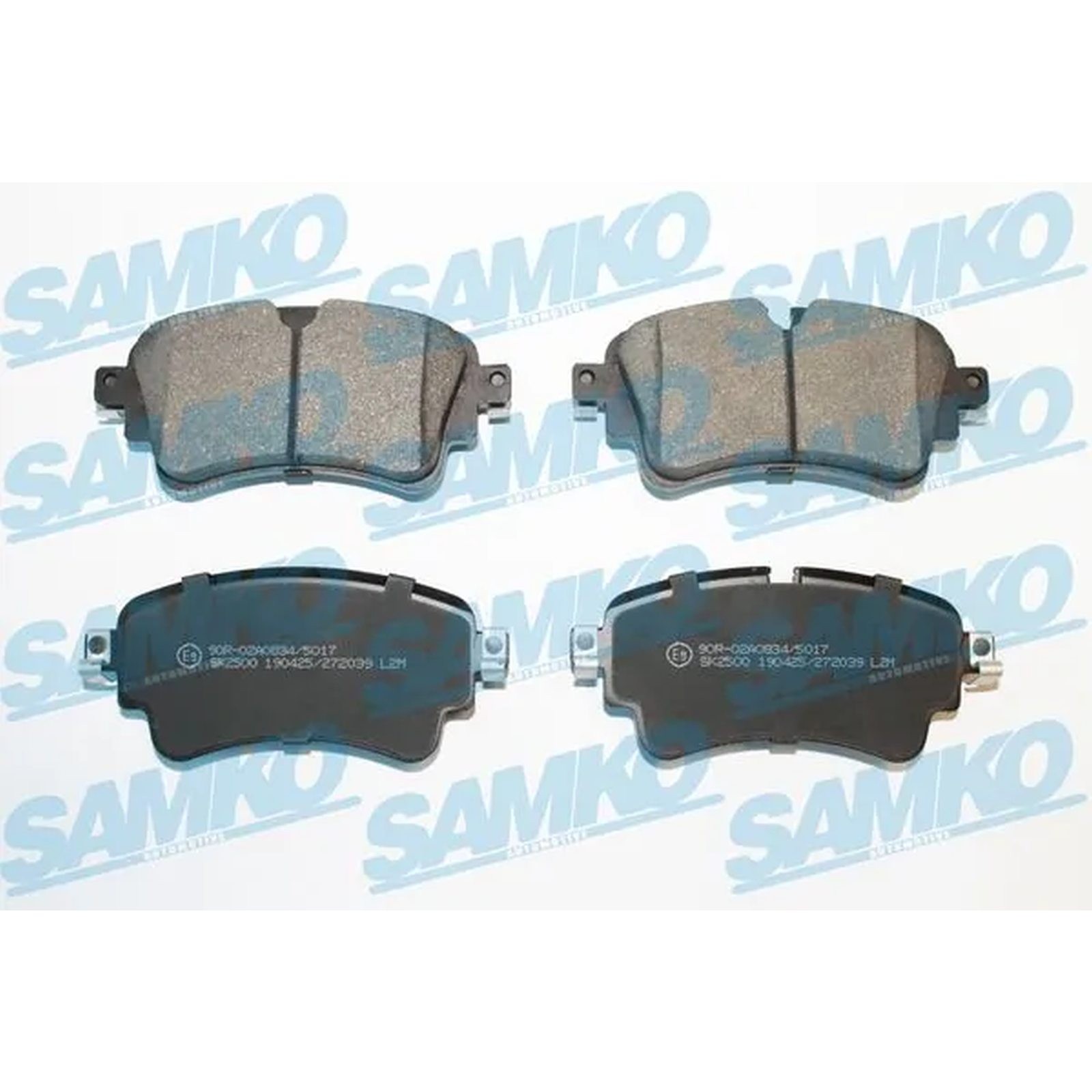 1x ORIGINAL® SAMKO Bremsbelagsatz, Scheibenbremse Hinten für VW TOUAREG (CR7