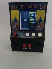 Tetris Hand Held Classic Arcade Mini Retro Game Black Tested & Working