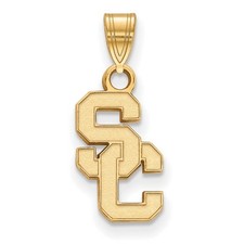 10k Gold LogoArt University of Southern California S-C Small Pendant