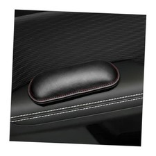 Car Door Armrest Pads, Soft Leather Elbow Cushions Center Console Black Red