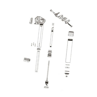 Kit 12 espaciadores cilindricos para tija telescópica 1 ROCKSHOX REVERB XPLR AXS