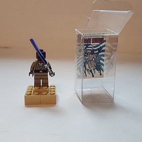 Lego Mace Windu 7868 8019 The Clone Wars Star Wars Minifigure W/ Display 
