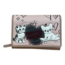 ARMBÄNDER POSTKARTEN GELDBÖRSEN MITTEL KLASSISCH 7 KARTEN + SPIKES HUNDE KATZEN B18514